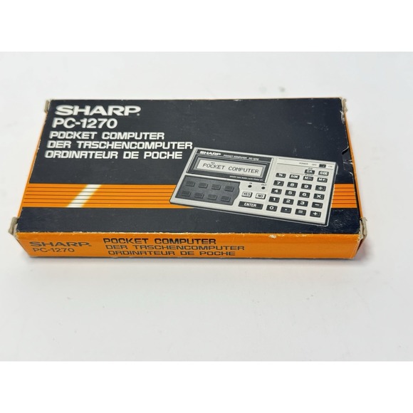 Sharp PC-1270 Pocket Computer with Box, Instructions & RAM Card 16 - Picture 8 of 11